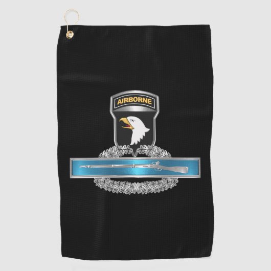 Serviette De Golf 101st Airborne Division CIB (Devant)