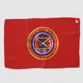 Serviette De Golf 10e Commandement aérien et de la défense antimissi (Horizontal)