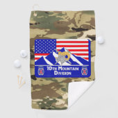 Serviette De Golf 10e division de montagne (En situation)