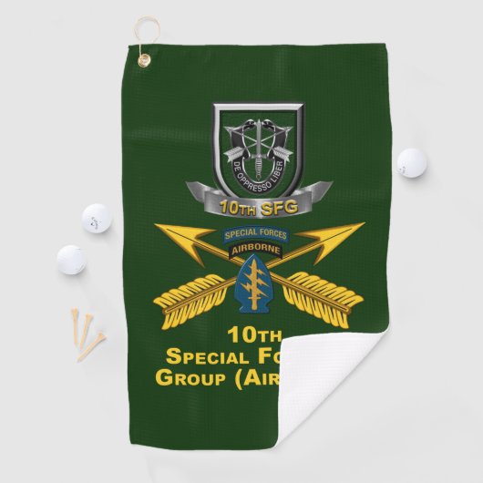 Serviette De Golf 10e Groupe des forces spéciales (En situation)