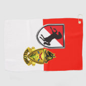 Serviette De Golf 11e régiment de cavalerie blindée ACR (Horizontal)