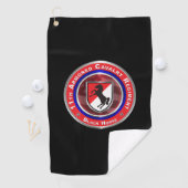 Serviette De Golf 11e Régiment de cavalerie blindée "Cheval noir" (En situation)