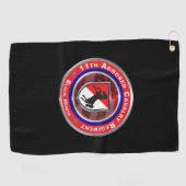 Serviette De Golf 11e Régiment de cavalerie blindée "Cheval noir" (Horizontal)
