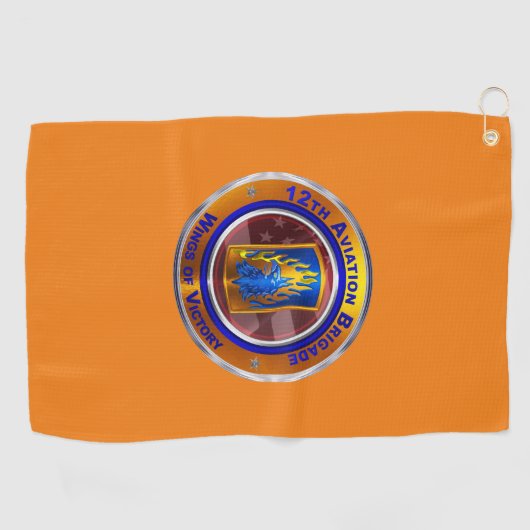 Serviette De Golf 12e brigade d'aviation de combat (Horizontal)