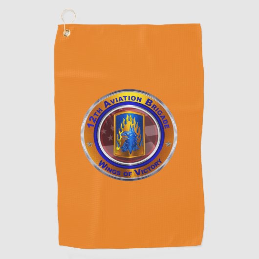 Serviette De Golf 12e brigade d'aviation de combat (Devant)