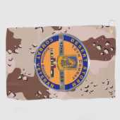 Serviette De Golf 12e Brigade d'aviation de combat vétéran de Desert (Horizontal)
