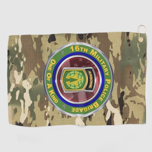 Serviette De Golf 16e brigade de police militaire (Horizontal)