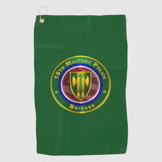 Serviette De Golf 18e brigade de police militaire (Devant)