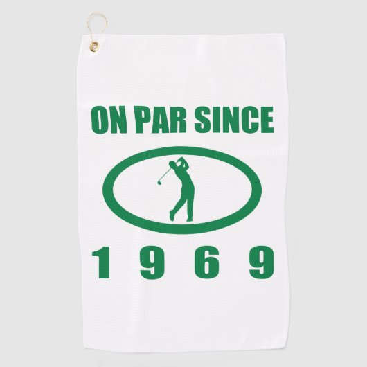 Serviette De Golf 1969 50e anniversaire pour les golfeurs (Devant)