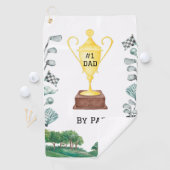 Serviette De Golf #1 Papa by Par Golf Towel (En situation)