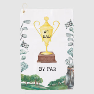 Serviette De Golf #1 Papa by Par Golf Towel