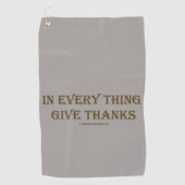 Serviette De Golf 1 Thessaloniciens 5:18 (Devant)