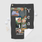 Serviette De Golf 1er anniversaire mariage personnalisé 7 photo coll (En situation)