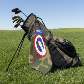 Serviette De Golf 1er Commandement de soutien du corps d'armée COSCO (Vert)