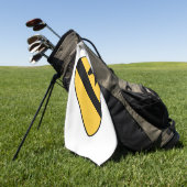 Serviette De Golf 1ère division de cavalerie Patch Patriotic (Vert)