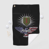 Serviette De Golf 1ère Division d'Infanterie “Big Red One” Housse de (En situation)