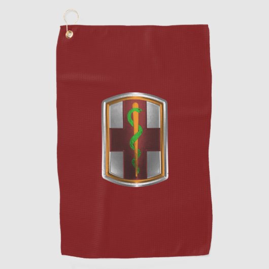Serviette De Golf 1re brigade médicale (Devant)