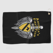 Serviette De Golf 1re division de cavalerie (Horizontal)