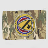 Serviette De Golf 1re division de cavalerie (Horizontal)