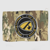Serviette De Golf 1re division de cavalerie (Horizontal)