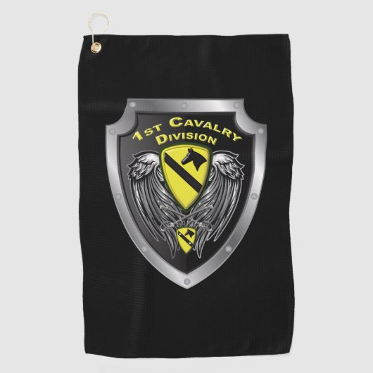 Serviette De Golf 1re division de cavalerie « First Team » (Devant)