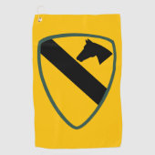 Serviette De Golf 1st Cavalry Division Patch United States (Devant)