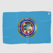 Serviette De Golf 201e Brigade de renseignement militaire expédition (Horizontal)
