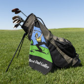 Serviette De Golf 2025 Best Dad Golfer Golf Towel (Vert)