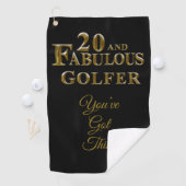 Serviette De Golf 20e anniversaire (En situation)