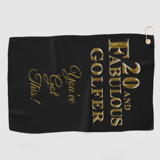 Serviette De Golf 20e anniversaire (Horizontal)