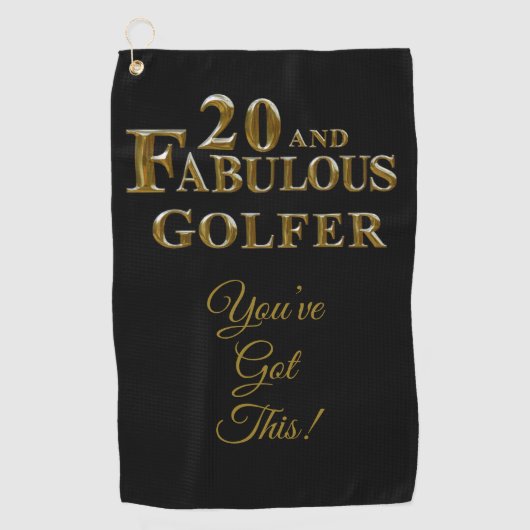 Serviette De Golf 20e anniversaire (Devant)
