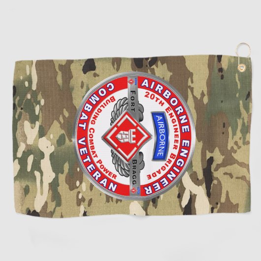 Serviette De Golf 20e brigade du génie   (Horizontal)