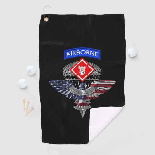 Serviette De Golf 20e brigade du génie-aigle aéroporté (En situation)