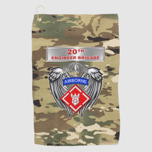 Serviette De Golf 20e Brigade du Génie Airportée (Devant)