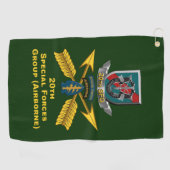 Serviette De Golf 20e Groupe des forces spéciales (Horizontal)