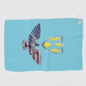 Serviette De Golf 21e Aigle de commande du théâtre (Horizontal)