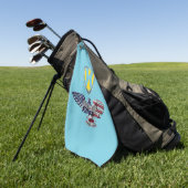 Serviette De Golf 21e Aigle de commande du théâtre (Vert)