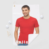 Serviette De Golf 21e anniversaire photo bonjour 21 mec (En situation)