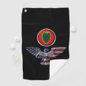 Serviette De Golf 24e division d'infanterie Ancien combattant de l'a (En situation)