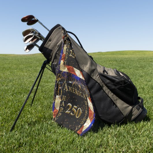 Serviette De Golf 250e anniversaire d'Amérique ! (Vert)