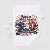 Serviette De Golf 250e anniversaire des États-Unis  (En situation)