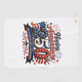 Serviette De Golf 250e anniversaire des États-Unis  (Horizontal)