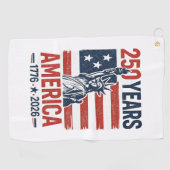 Serviette De Golf 250e anniversaire des États-Unis (Horizontal)