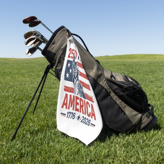 Serviette De Golf 250e anniversaire des États-Unis (Vert)
