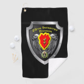 Serviette De Golf 25e division d'infanterie, bouclier "Tropic Lightn (En situation)