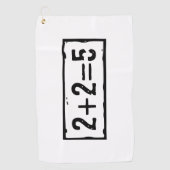 Serviette De Golf 2 plus 2 égale 5 (Devant)