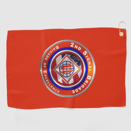 Serviette De Golf 2e brigade de signalisation du théâtre (Horizontal)