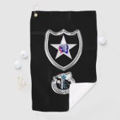 Serviette De Golf 2e division d'infanterie Insignes de patchs Custom (En situation)