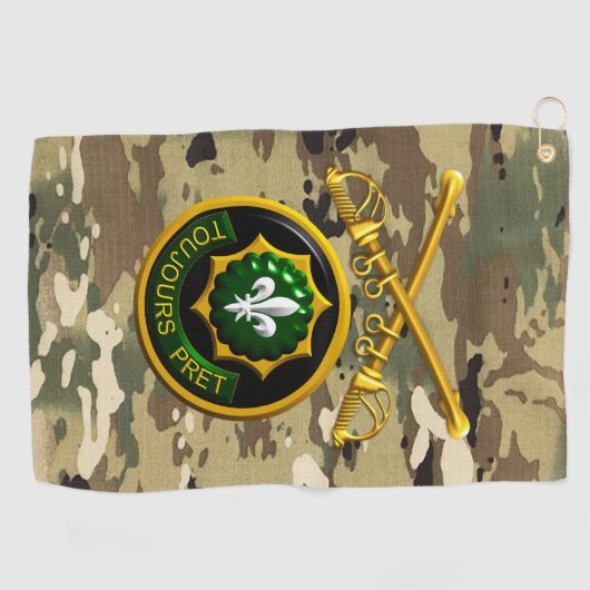 Serviette De Golf 2e Régiment de cavalerie blindée (Horizontal)