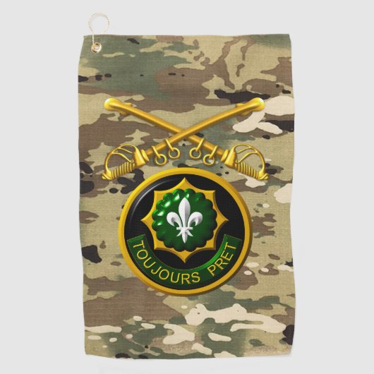 Serviette De Golf 2e Régiment de cavalerie blindée (Devant)